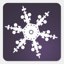 paarse sneeuwvlokverzegeling