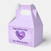 Paarse Snoep Crusher Be Mine Monster Truck Bedankdoosjes (Achterkant)