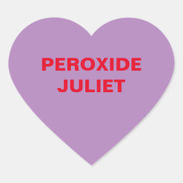 Paarse Snoep hart Hart Sticker