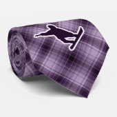 Paarse Snowboarding Stropdas (Opgerold)