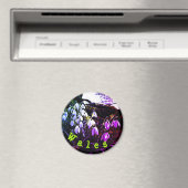 Paarse Snowdruppels via de Hafren Fridge Magnet (Insitu (Vaatwasser))