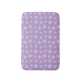 Paarse Snowflake Bath Mat (Voorkant Verticaal)
