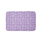 Paarse Snowflake Bath Mat (Voorkant)
