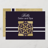 paarse snowflake Business - Hartelijk dank voor uw Kaart (Voorkant / Achterkant)