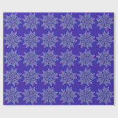 Paarse Snowflake Cadeaupapier (Vlak)