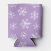 Paarse Snowflake Koelbox Blikjeskoeler (Voorkant)