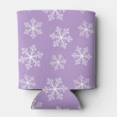 Paarse Snowflake Koelbox Blikjeskoeler (Achterkant)