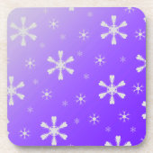Paarse Snowflake Onderzetters (Voorkant)