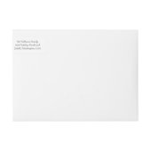 Paarse Snowflake Swirls Holiday Adresetiketten (Voorkant)