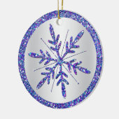 Paarse Snowflake Wedding Foto Keepomwille Ornament (Links)