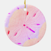 Paarse snuffelroze grasslang 2020 keramisch ornament (Achterkant)