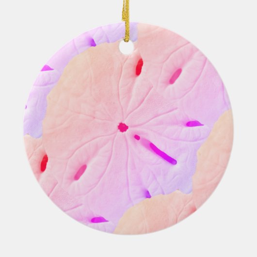 Paarse snuffelroze grasslang 2020 keramisch ornament (Achterkant)