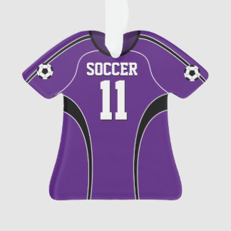Paarse Soccer Jersey Ornament