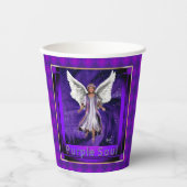 Paarse soep-papierbekertjes papieren bekers (Voorkant)