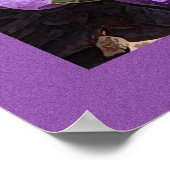 Paarse Sofa Flowers Poster (Hoek)