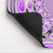 Paarse Soft Cloud Swirl Mousepad Muismat (Hoek)