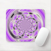 Paarse Soft Cloud Swirl Mousepad Muismat (Met muis)