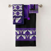 Paarse sol bad handdoek (Insitu)