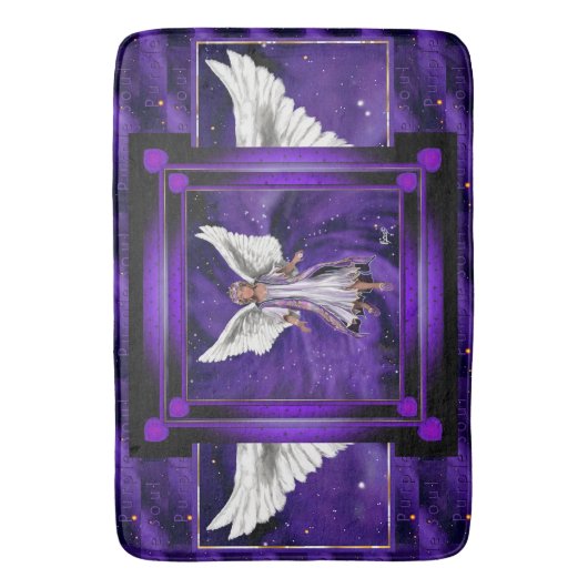 Paarse sol badmat (Voorkant Verticaal)