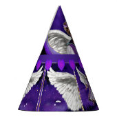 Paarse sol feesthoedjes (Links)