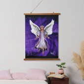 Paarse sol hangend wandkleed (Slaapkamer)