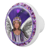 Paarse sol keramische knop (Rechts)