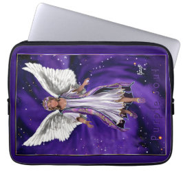 Paarse sol laptop sleeve