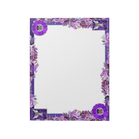 Paarse sol notitieblok (Linkerzijde)