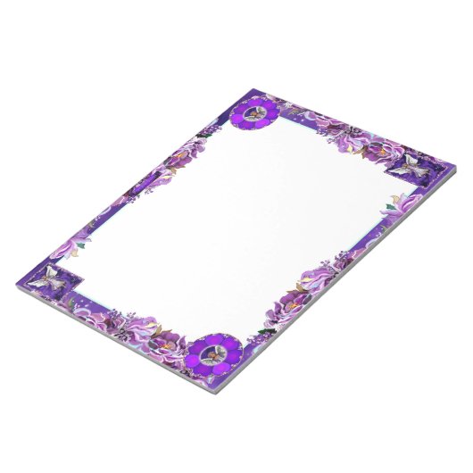 Paarse sol notitieblok (Schuin)