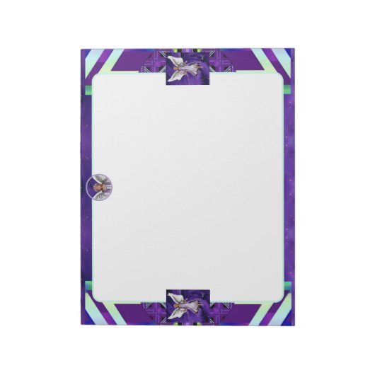 Paarse sol notitieblok (Linkerzijde)