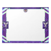 Paarse sol notitieblok (Voorkant)