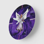 Paarse sol ronde klok (Hoek)