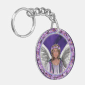 Paarse sol sleutelhanger (Voorkant Links)