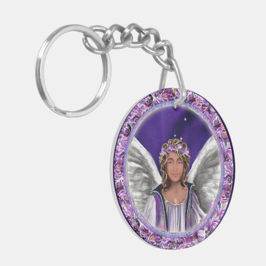 Paarse sol sleutelhanger (Voorkant Links)