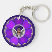 Paarse sol sleutelhanger (Achterkant)