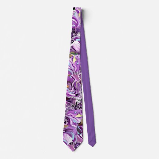 Paarse sol stropdas (Voorkant)
