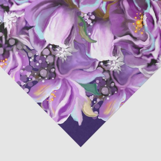 Paarse sol tissuepapier (Detail)