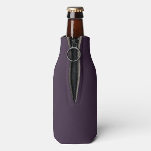 Paarse Solid Colortone Personaliseer Bottle Cooler