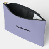 Paarse - Solid Large Accessoire Pouch Etui (Open)