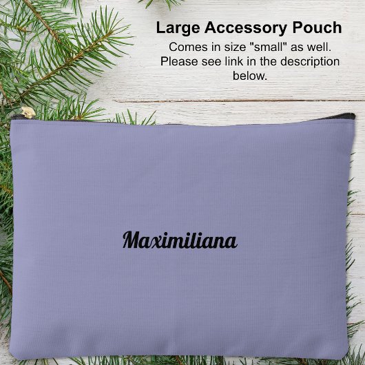 Paarse - Solid Large Accessoire Pouch Etui