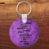 PAARSE SOMMIGE MENSEN VERLATEN VOETPRINES OP UW HA SLEUTELHANGER (Voorkant)