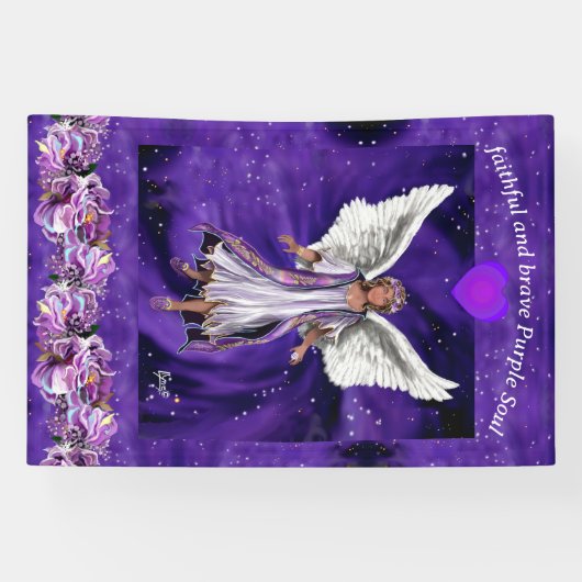 Paarse Soul banner (Horizontaal)