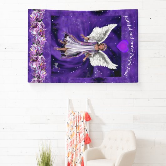 Paarse Soul banner (Insitu)