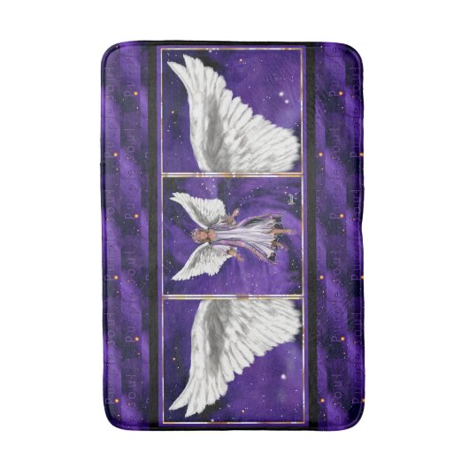 Paarse Soul Bath Mat (Voorkant Verticaal)