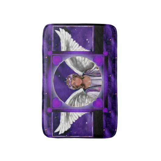 Paarse Soul Bath Mat (Voorkant Verticaal)