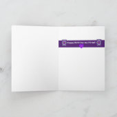 Paarse Soul Birthday Kaart (Binnen)