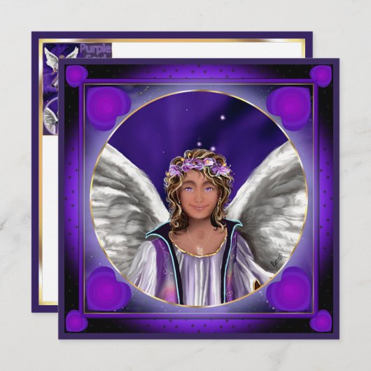 Paarse Soul-blanco kaart (Voorkant / Achterkant)