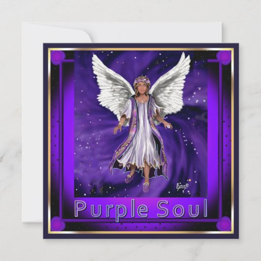 Paarse Soul-blanco kaart (Voorkant)