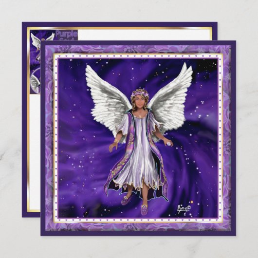 Paarse Soul-blanco kaart (Voorkant / Achterkant)