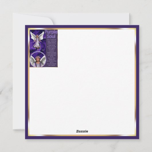Paarse Soul-blanco kaart (Achterkant)